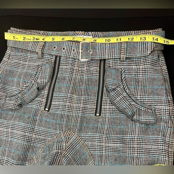 Self-Portrait Lexi Plaid High Rise Pants - Picture 10 of 12